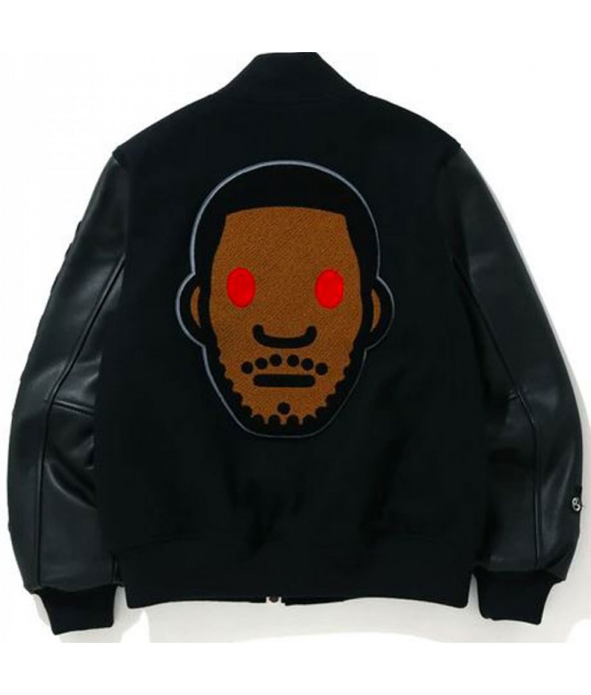 Men's Kid Cudi X Moon Man Bomber Varsity Jacket